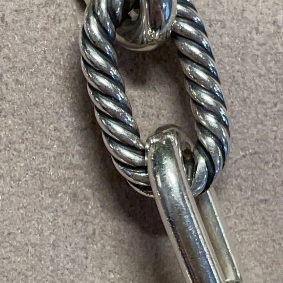 David Yurman link bracelet, sterling - Picture 3 of 5